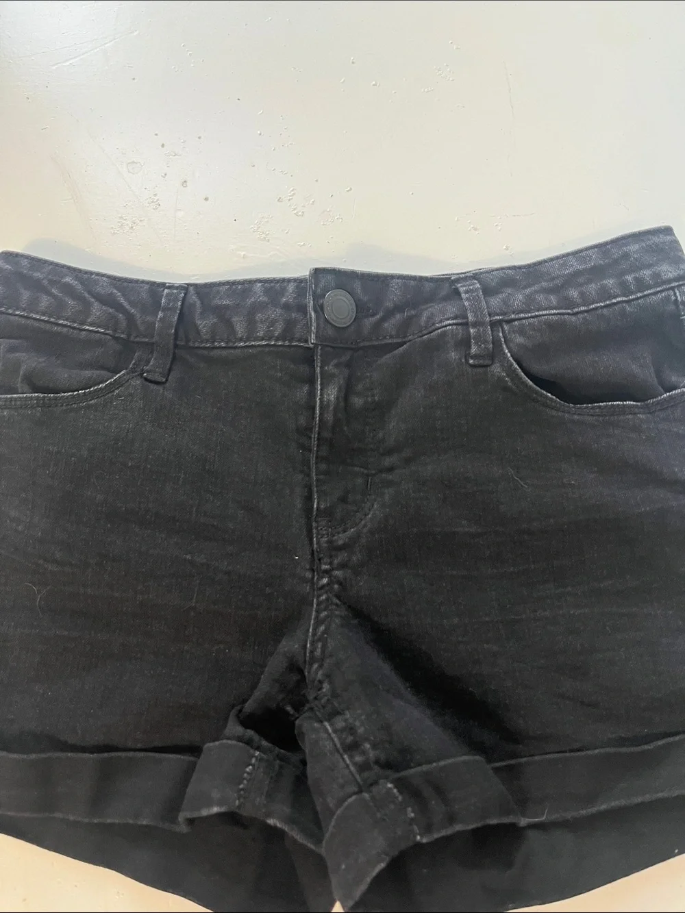 SO Sz 16 Youth Black Favorite Shortie Denim Jean Shorts